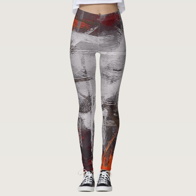 Abstract Colour Art #5 Leggings (Front)