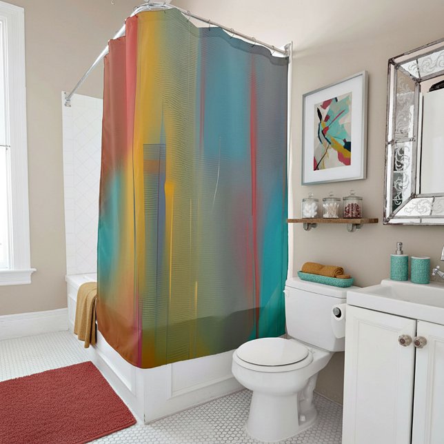 Abstract colour blend shower curtain (Creator Uploaded)