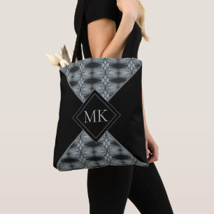 Abstract Colour-block Monogrammed Tote Bag