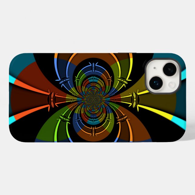 Abstract Colour Burst Art Print Case-Mate iPhone Case (Back (Horizontal))