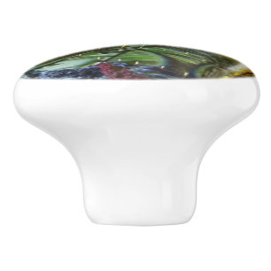 Abstract colour ceramic knob