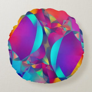 Abstract Colour Combination Throw Pillow