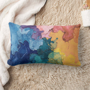 Abstract Colour Combination Throw Pillow