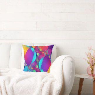 Abstract Colour Combination Throw Pillow