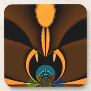 Abstract Colour Contrast Art Print Coaster