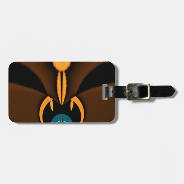 Abstract Colour Contrast Art Print Luggage Tag (Front Horizontal)