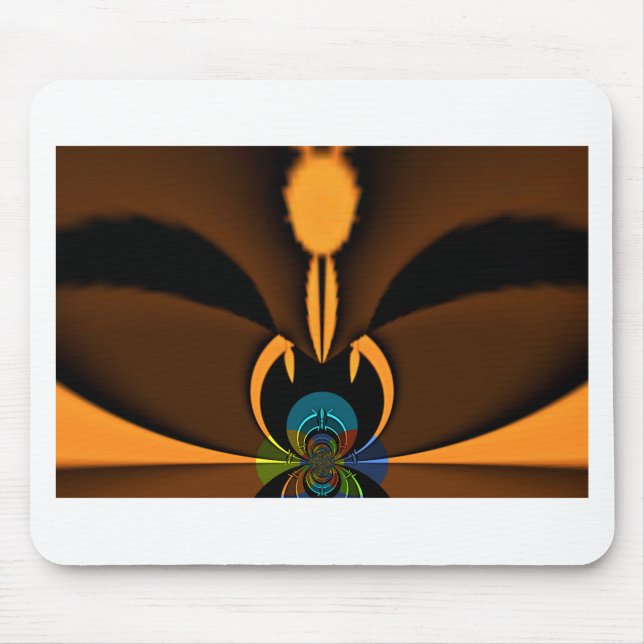 Abstract Colour Contrast Art Print Mouse Pad (Front)