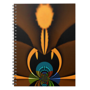 Abstract Colour Contrast Art Print Spiral Notebook