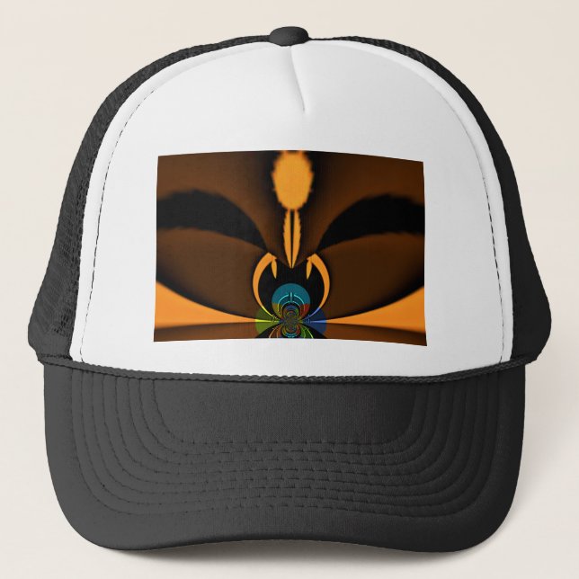 Abstract Colour Contrast Art Print Trucker Hat (Front)