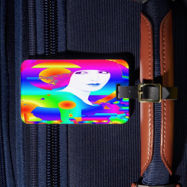 Abstract Colour Dream Luggage Tag (Front Insitu 4)