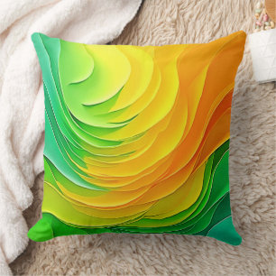 Abstract Colour Energy Flow Design Cushion