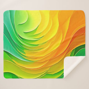 Abstract Colour Energy Flow Design Sherpa Blanket