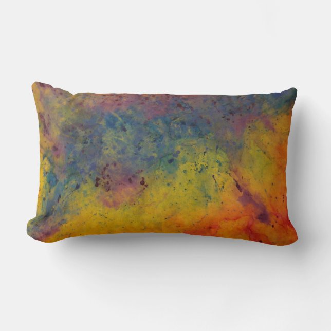 abstract colour field pillow (Front)