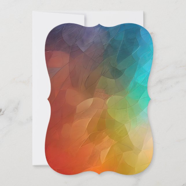 Abstract Colour flow in shapes (Front)