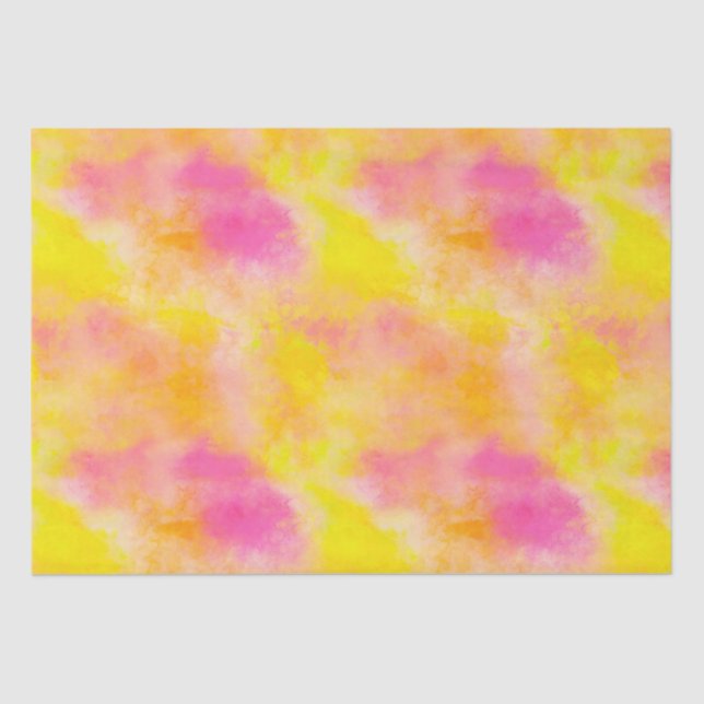 Abstract Colour Gradient Luminous Joy Tissue Paper (Front)