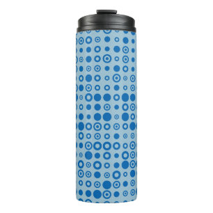 Abstract Colour Halftone Dots generative art backg Thermal Tumbler