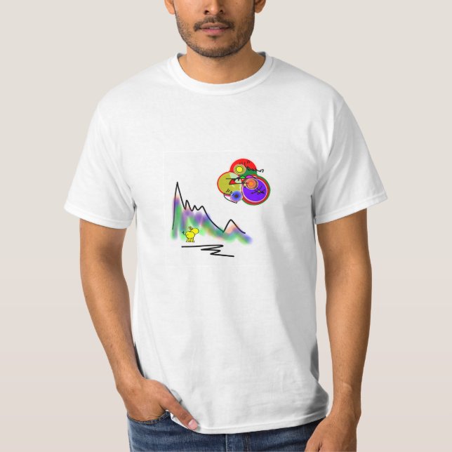 abstract colour moon T-Shirt (Front)