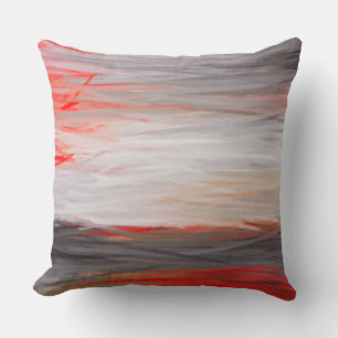 Abstract Colour Paint Brush Stroke #10 Cushion