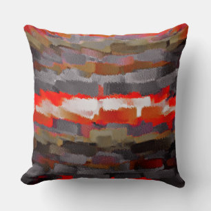 Abstract Colour Paint Brush Stroke #15 Cushion