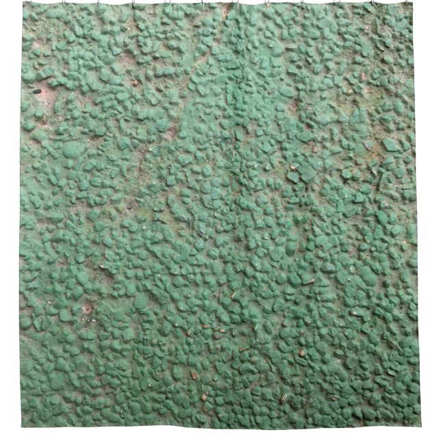 Abstract colour painted on concrete wall texture b shower curtain (Front)