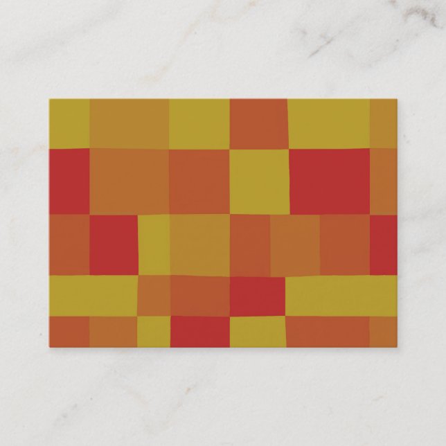 Abstract Colour Patchwork Pattern 280913 Business Card (Front)