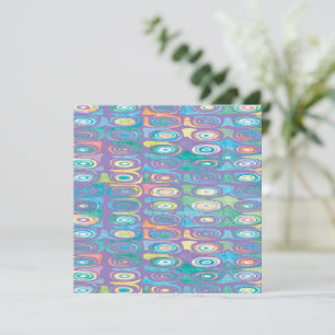 Abstract colour pattern 1 card