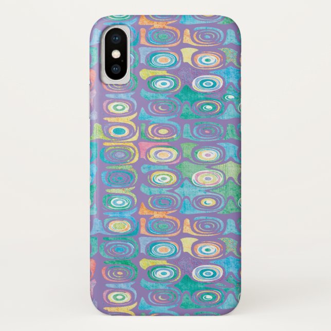 Abstract Colour Pattern 1 Case-Mate iPhone Case (Back)
