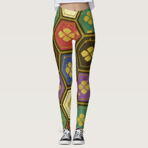 Abstract Colour Pattern 1 Leggings