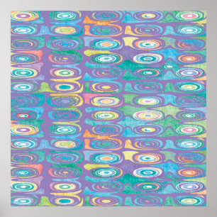 Abstract colour pattern 1 poster