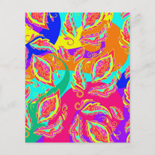 abstract,colour,pattern, indian,mandala,pink, flyer