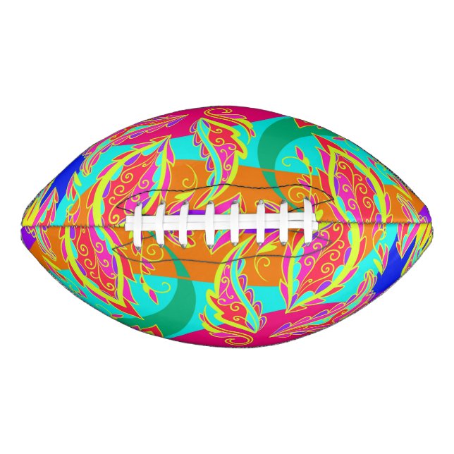 abstract,colour,pattern, indian,mandala,pink, football (Front)