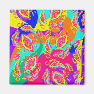 abstract colour pattern magnet