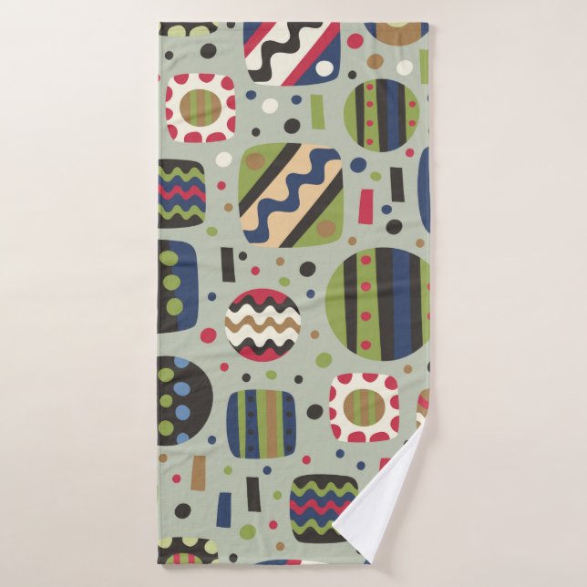 abstract colour pattern textiles, interior designl bath towel (Bath Towel)