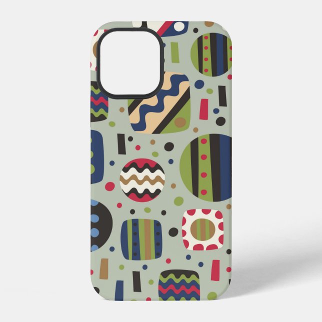 abstract colour pattern textiles, interior designl iPhone case (Back)