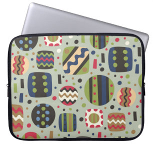 abstract colour pattern textiles, interior designl laptop sleeve