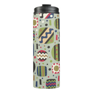 abstract colour pattern textiles, interior designl thermal tumbler