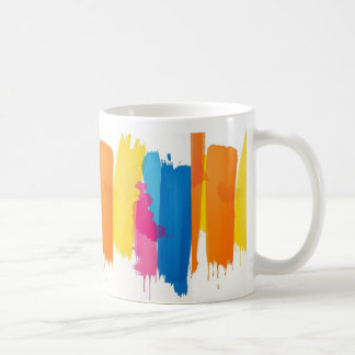 Abstract Colour Splash Ceramic Mug - Vibrant and C