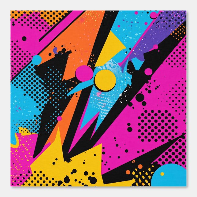 Abstract Colour Splash in Retro Comic Style (1) Wallpaper (Front)