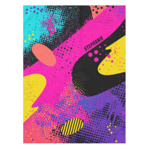 Abstract Colour Splash in Retro Comic Style (3) Tablecloth