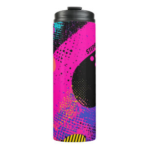 Abstract Colour Splash in Retro Comic Style (3) Thermal Tumbler