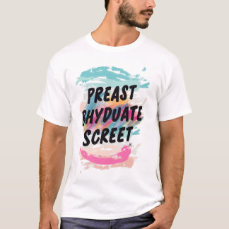 “Abstract Colour Splash – Minimal Art Tee” T-Shirt