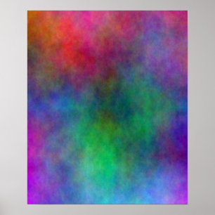 Abstract Colour Splash Poster