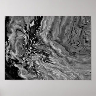 Abstract Colour Study 25 / Noir, Poster