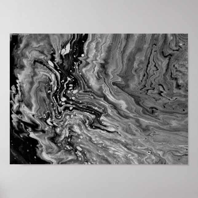 Abstract Colour Study 25 / Noir, Poster (Front)