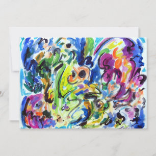 Abstract "Colour Whirl" Invitation