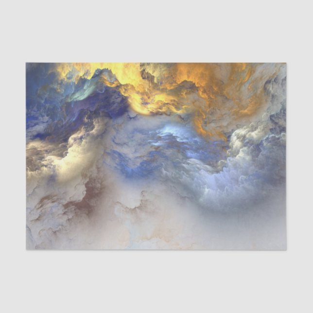 Abstract Coloured Clouds - Tissue Paper (Front)