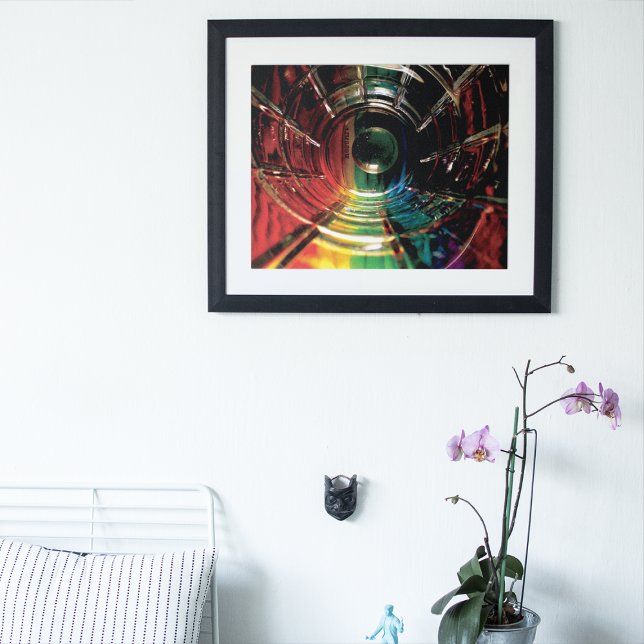 Abstract Coloured Pencil Rainbow Photo Print (Creator Uploaded)