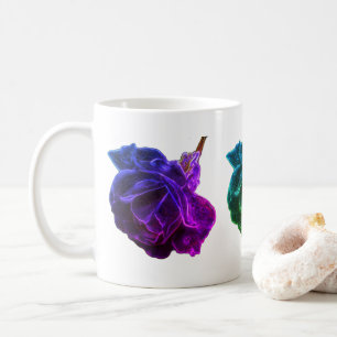 Abstract Coloured Roses  Coffee Mug