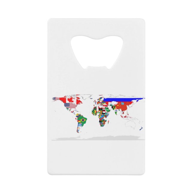 Abstract Coloured World Map (Front)
