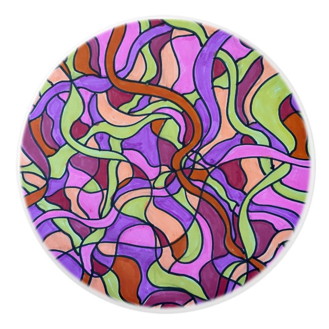 Abstract Colourful 80's inspired knobs (Front)